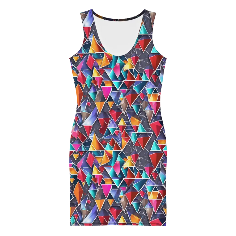 Prismatic Quarry on Bodycon Dress — Front