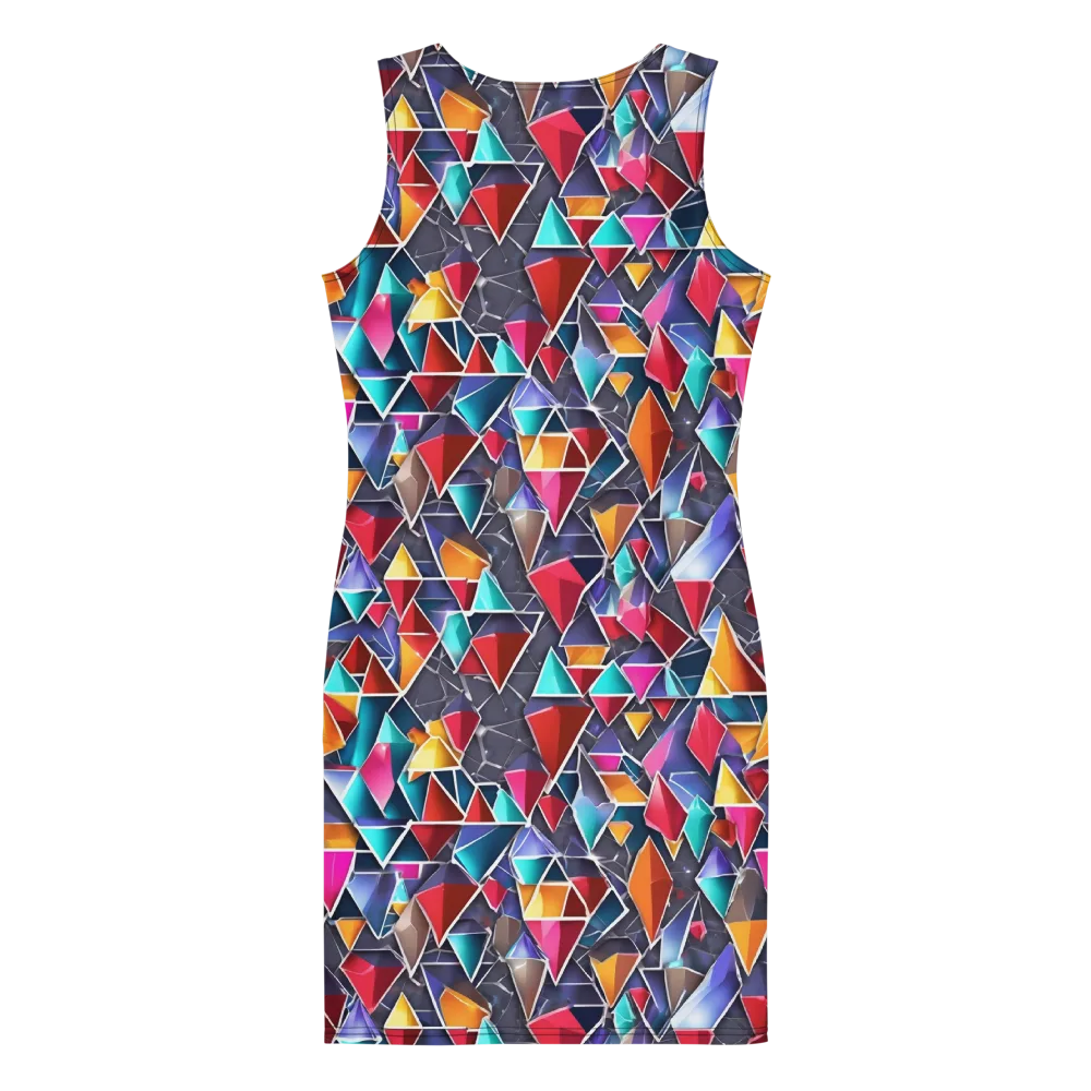 Prismatic Quarry on Bodycon Dress — Back