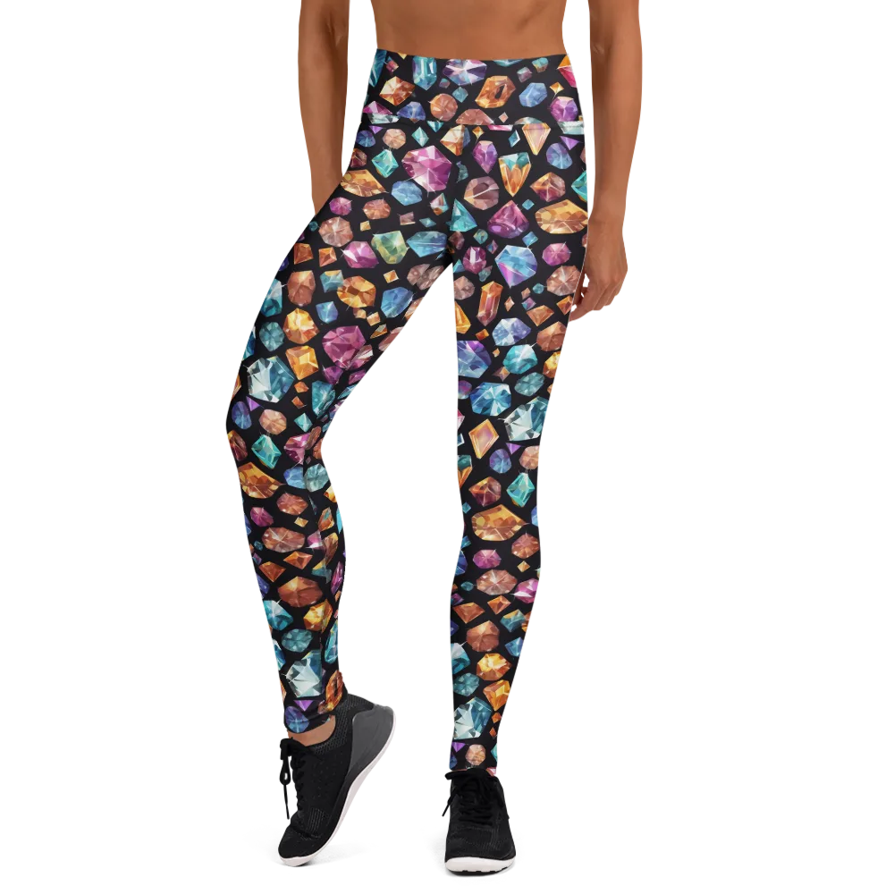 Gemstorm on Yoga Leggings — Front