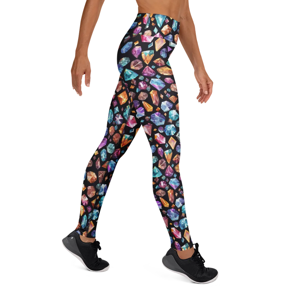 Gemstorm on Yoga Leggings — Right