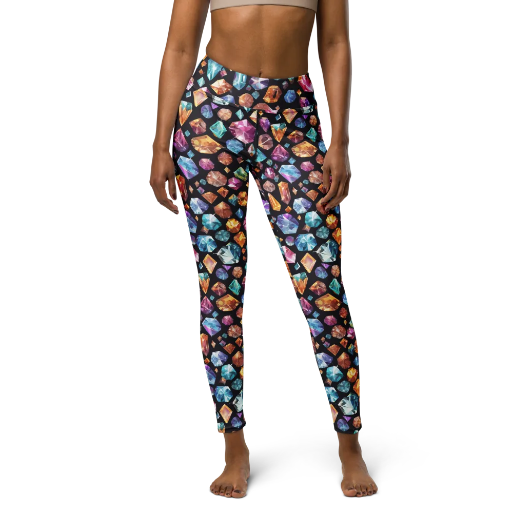 Gemstorm on Yoga Leggings — Front