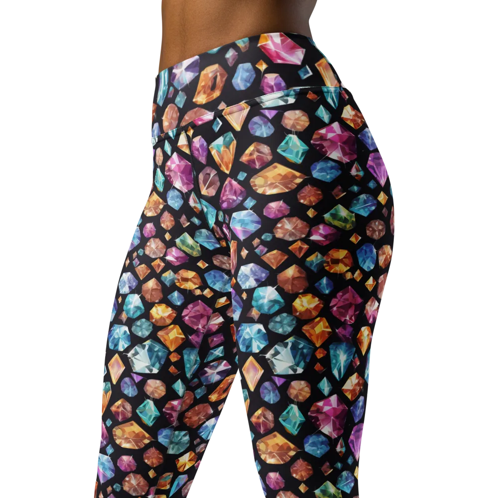 Gemstorm on Yoga Leggings — Left Front