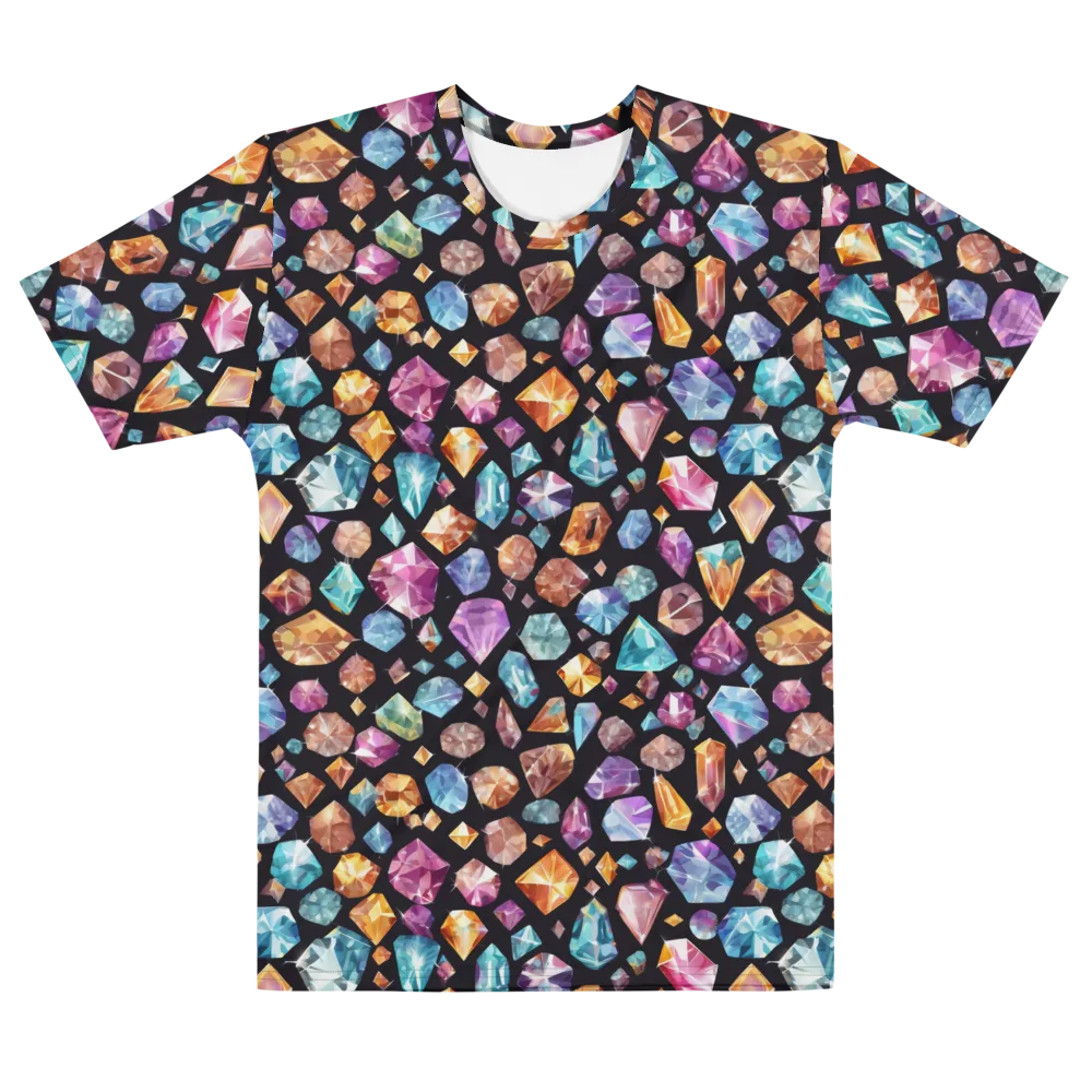 Gemstorm on Men's Cotton Crew Neck T-Shirt — Front