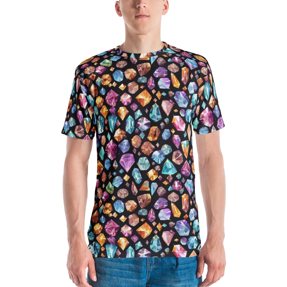 Gemstorm on Men's Crew Neck T-Shirt — Front
