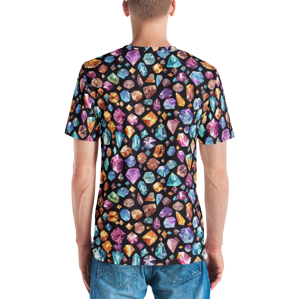 Gemstorm on Men's Crew Neck T-Shirt — Back