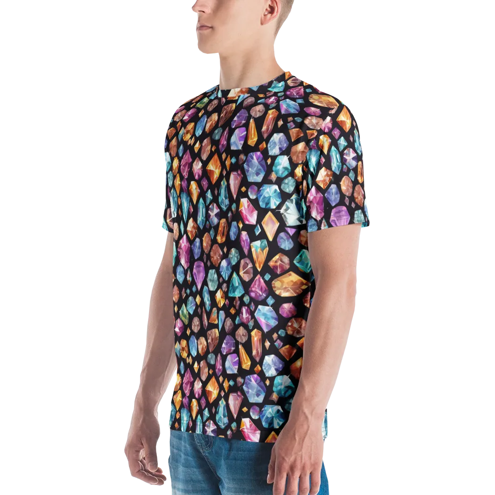 Gemstorm on Men's Crew Neck T-Shirt — Left