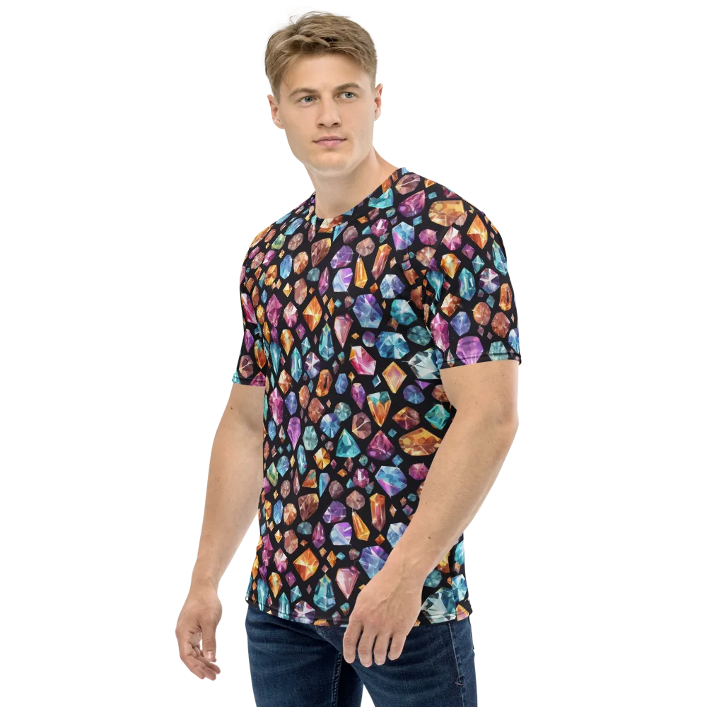Gemstorm on Men's Crew Neck T-Shirt — Left