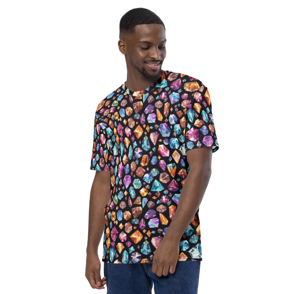 Gemstorm on Men's Crew Neck T-Shirt — Left