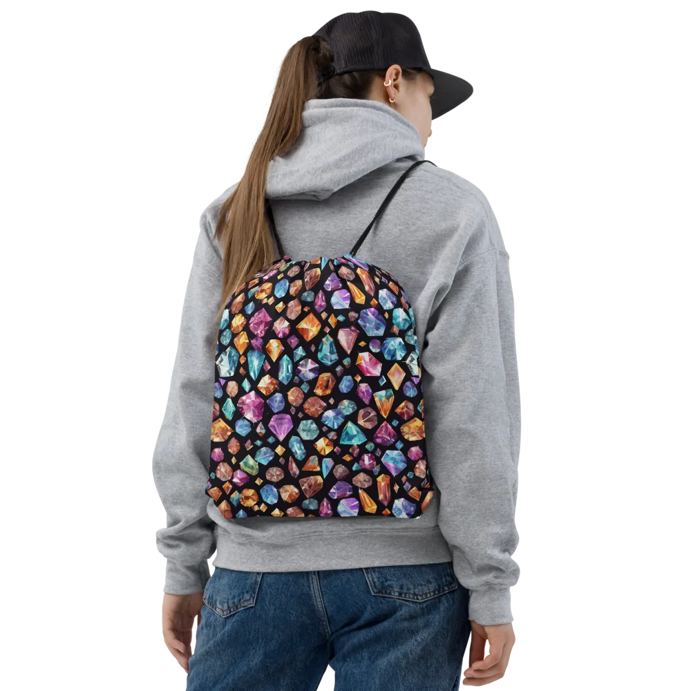 Gemstorm on Drawstring Bag — Front