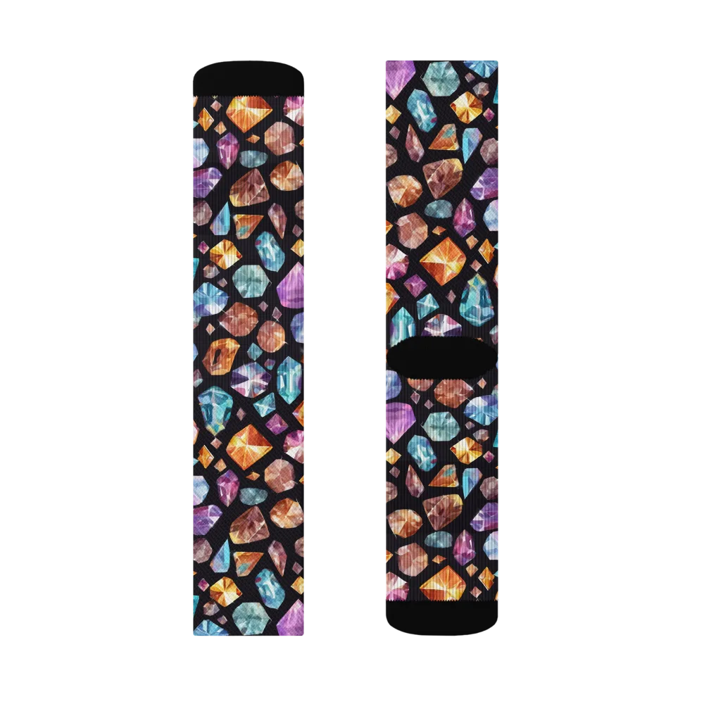 Gemstorm on Socks — Left Sock