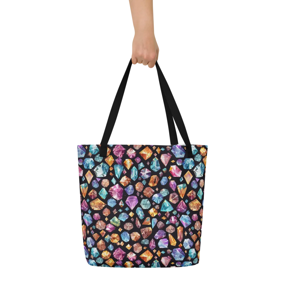 Gemstorm on Large Tote Bag W/ Pocket — Front