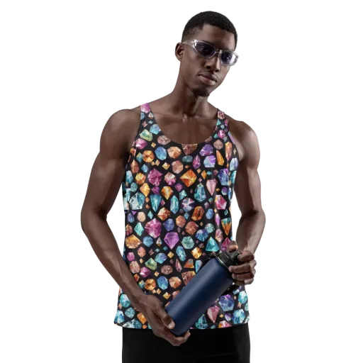 Gemstorm on a Men's Tank Top