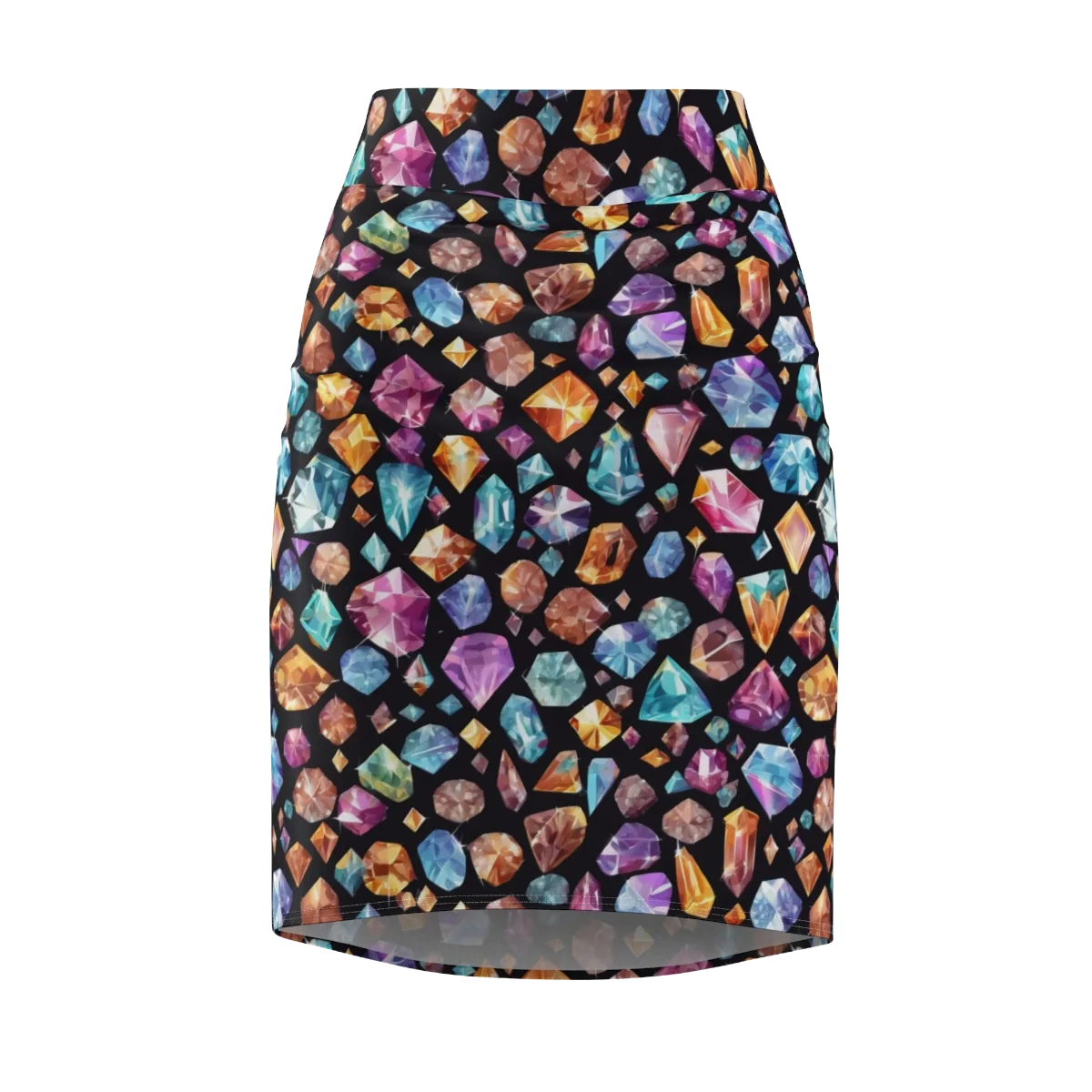 Gemstorm on Pencil Skirt — Front