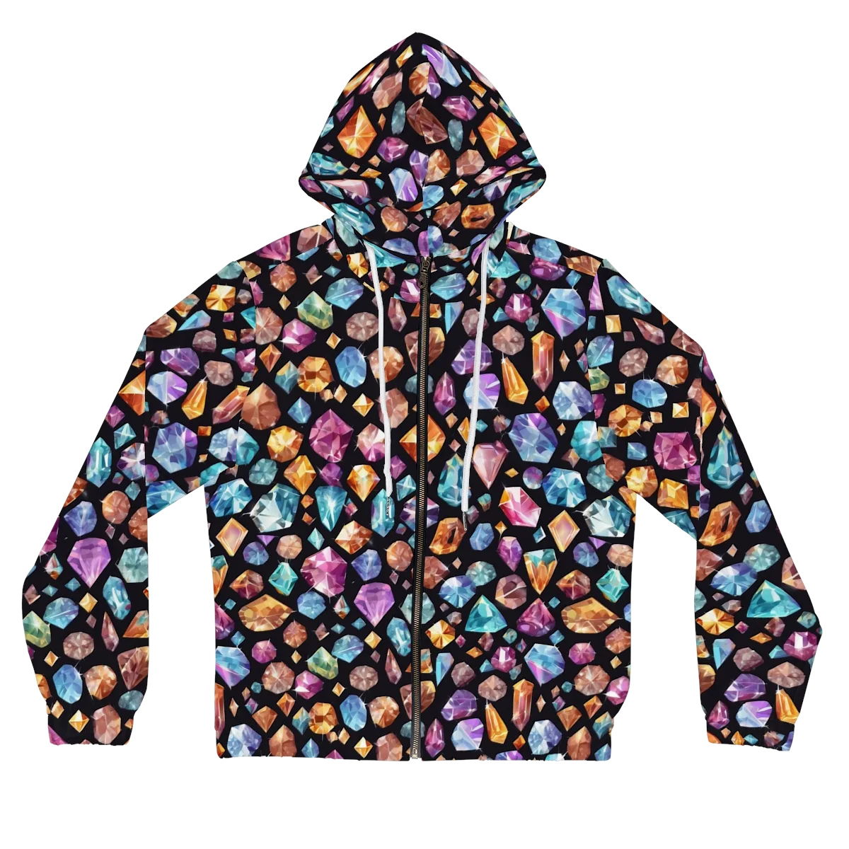 Gemstorm on Women's Full-Zip Hoodie — Front