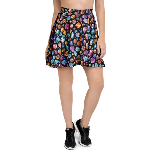 Gemstorm on a Skater Skirt