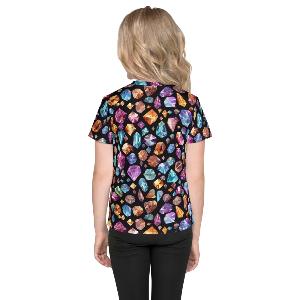 Gemstorm on Kids Crew Neck T-Shirt — Back