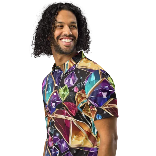 Prismatic Vault on a Men's Slim Fit Polo Shirt