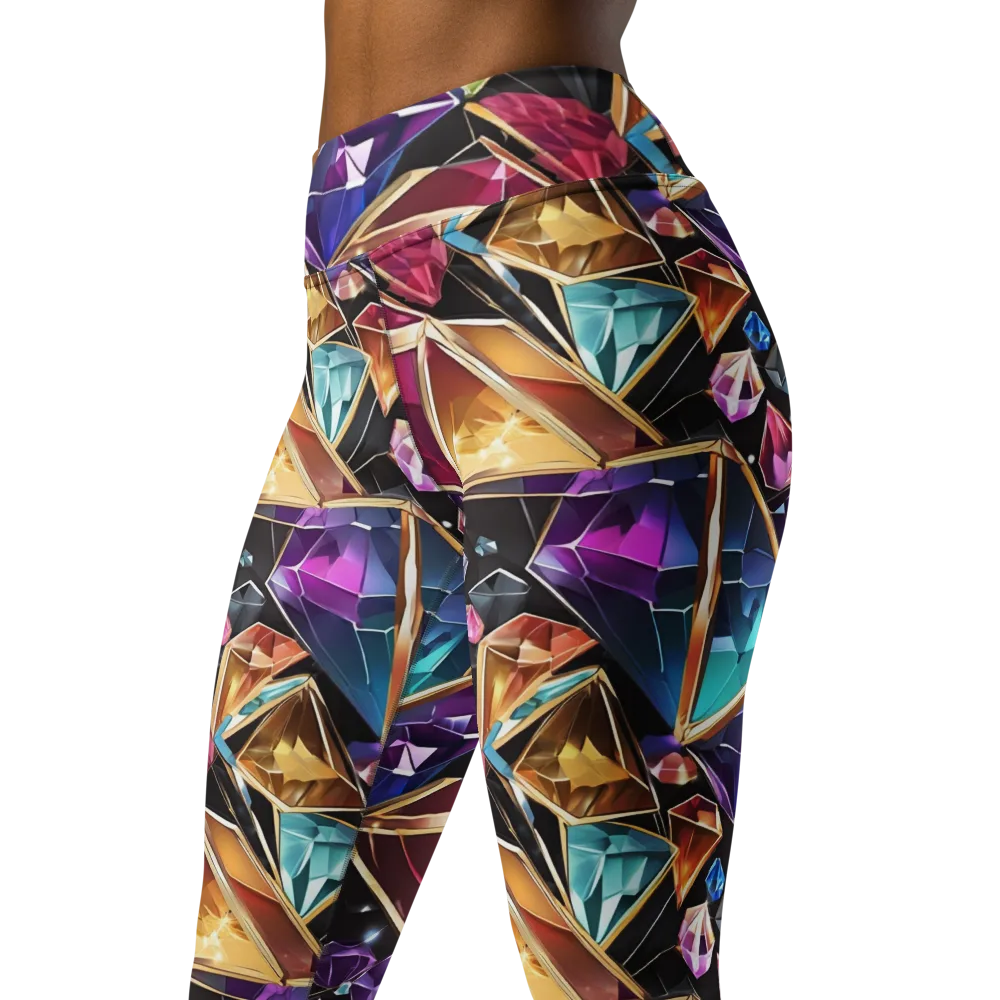 Prismatic Vault on Yoga Leggings — Left Front