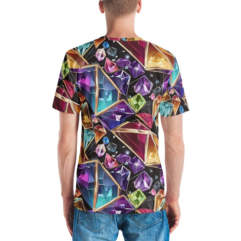 Prismatic Vault on Men's Crew Neck T-Shirt — Back