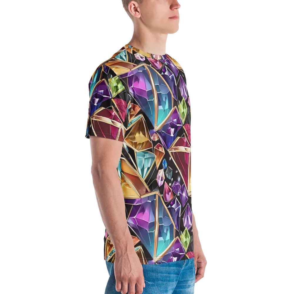 Prismatic Vault on Men's Crew Neck T-Shirt — Right