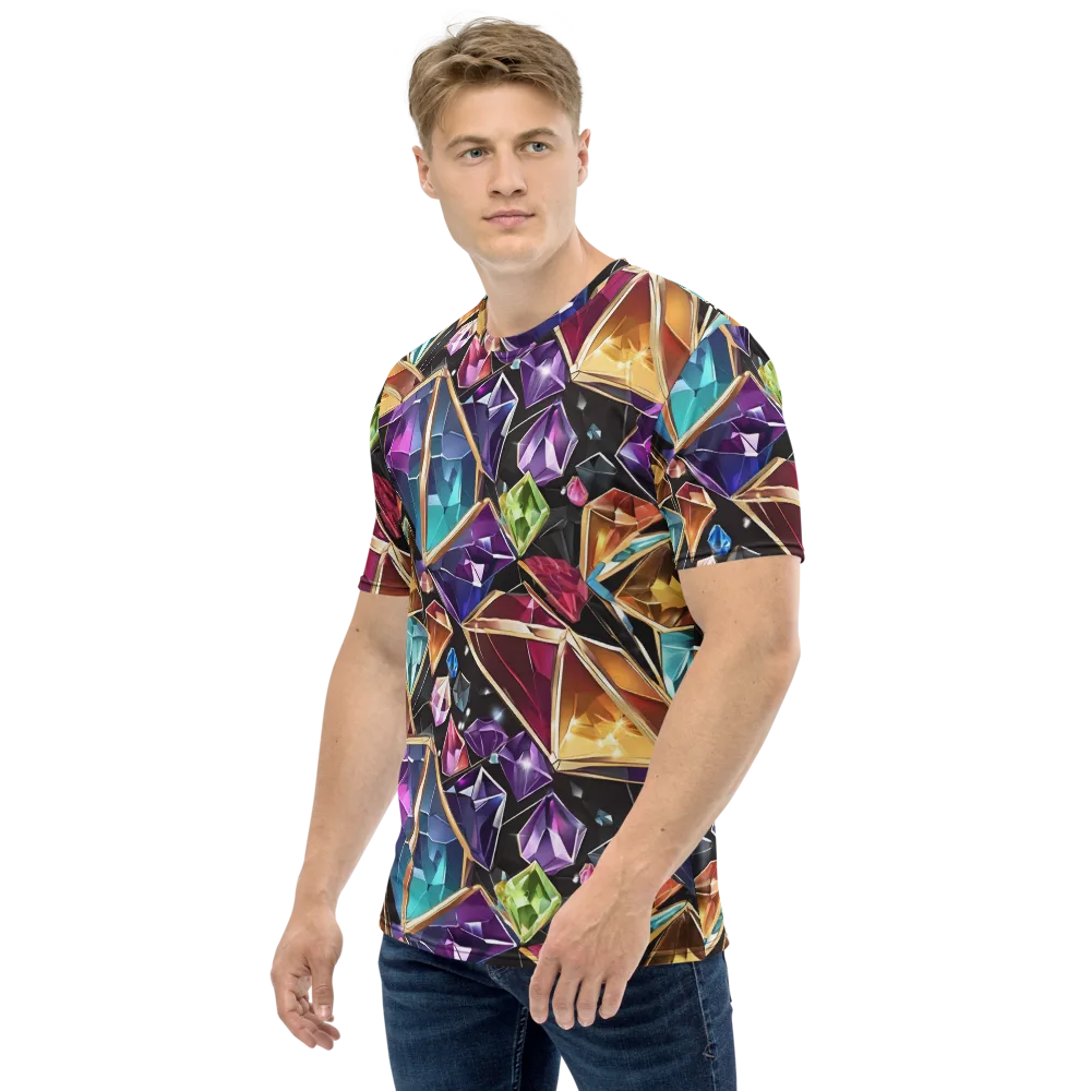 Prismatic Vault on Men's Crew Neck T-Shirt — Left
