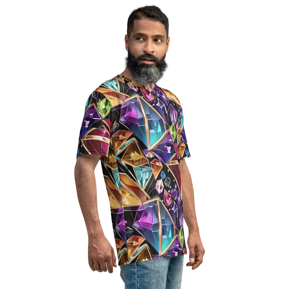 Prismatic Vault on Men's Crew Neck T-Shirt — Right