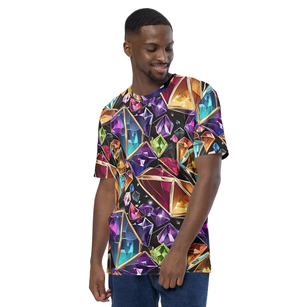 Prismatic Vault on Men's Crew Neck T-Shirt — Left
