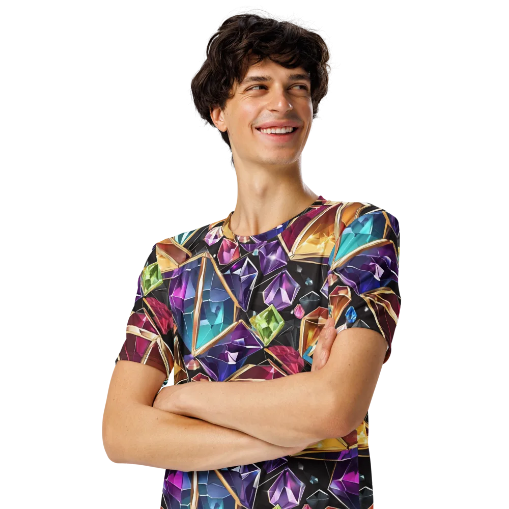 Prismatic Vault on Men's Crew Neck T-Shirt — Left Front