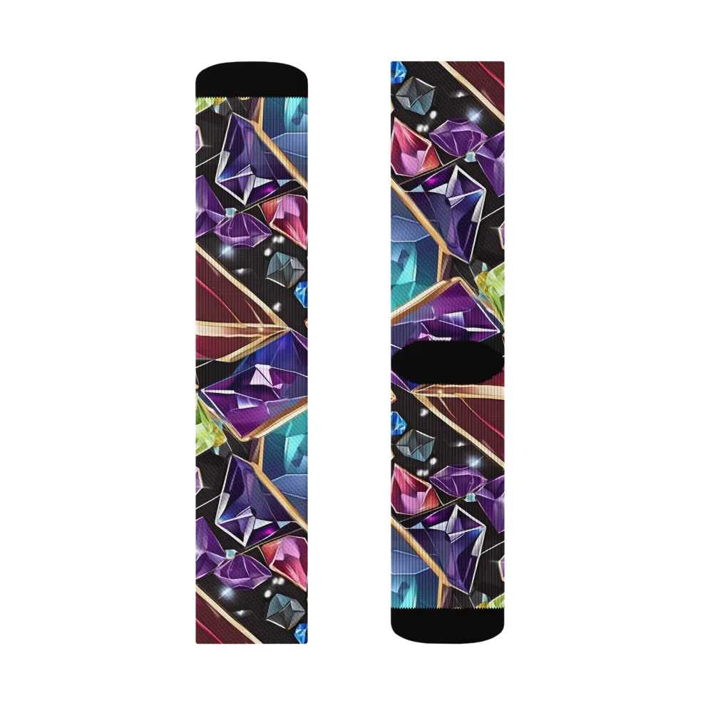 Prismatic Vault on Socks — Left Sock