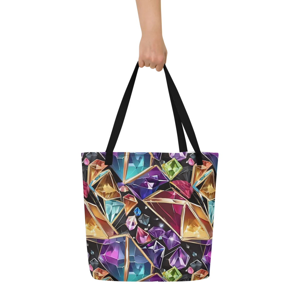 Prismatic Vault on Large Tote Bag W/ Pocket — Front