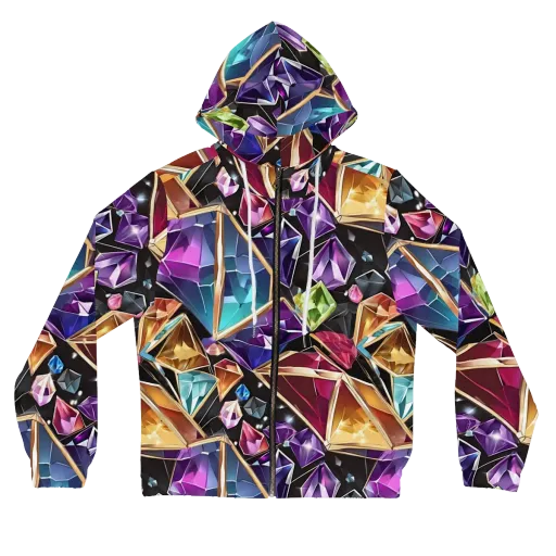Prismatic Vault on a Women's Full-Zip Hoodie