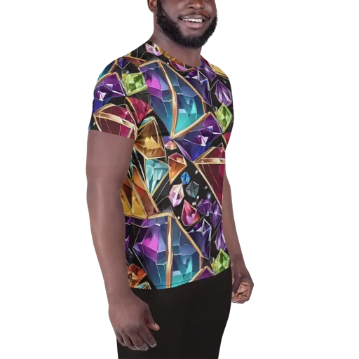 Prismatic Vault on a Men's Athletic T-Shirt