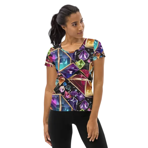 Prismatic Vault on a Women's Athletic T-Shirt