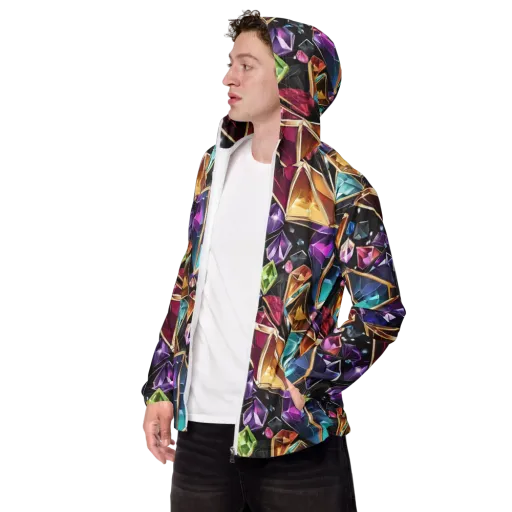 Prismatic Vault on a Men's Windbreaker