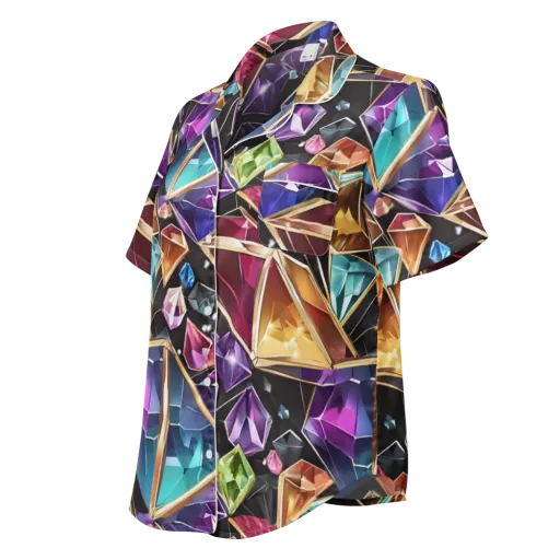 Prismatic Vault on a Women's Short Sleeve Pajama Top
