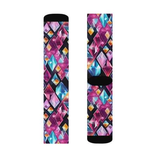 Prismatic Midnight on a Socks