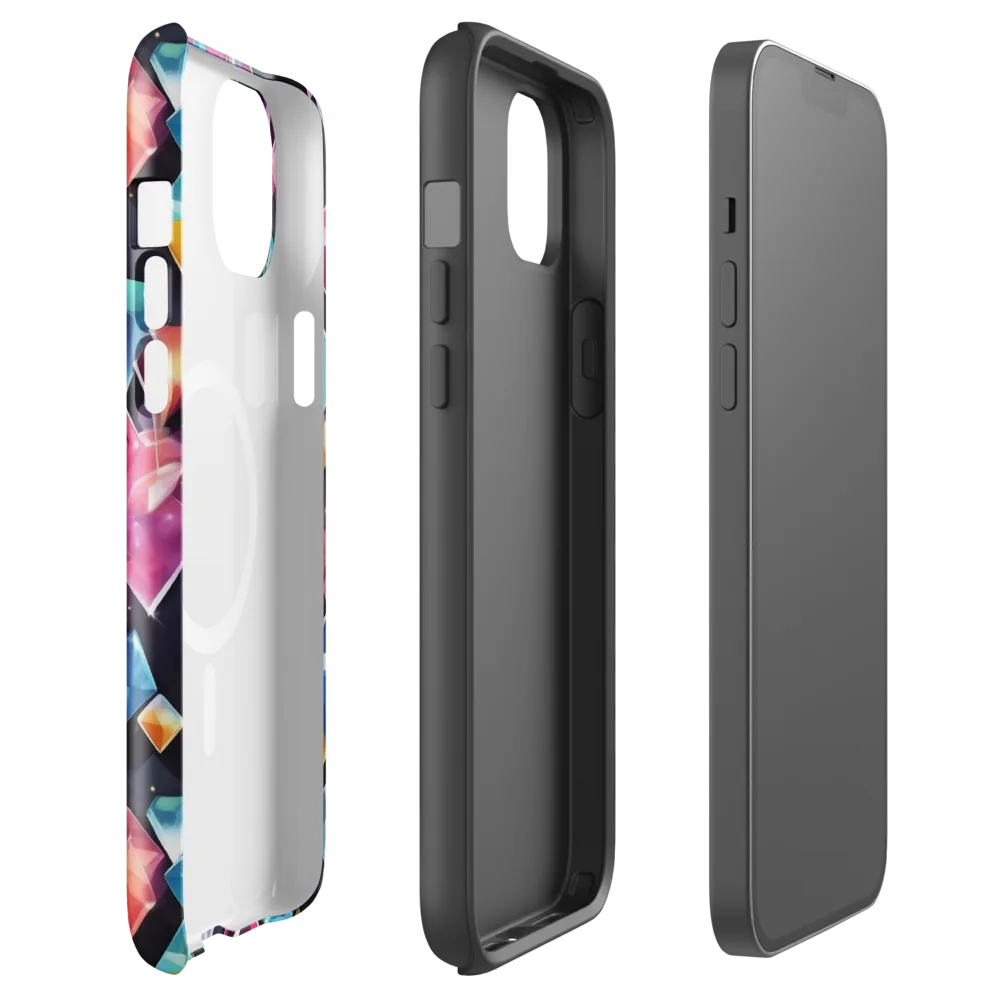 Prismatic Midnight on MagSafe Tough Case for iPhone® — Front