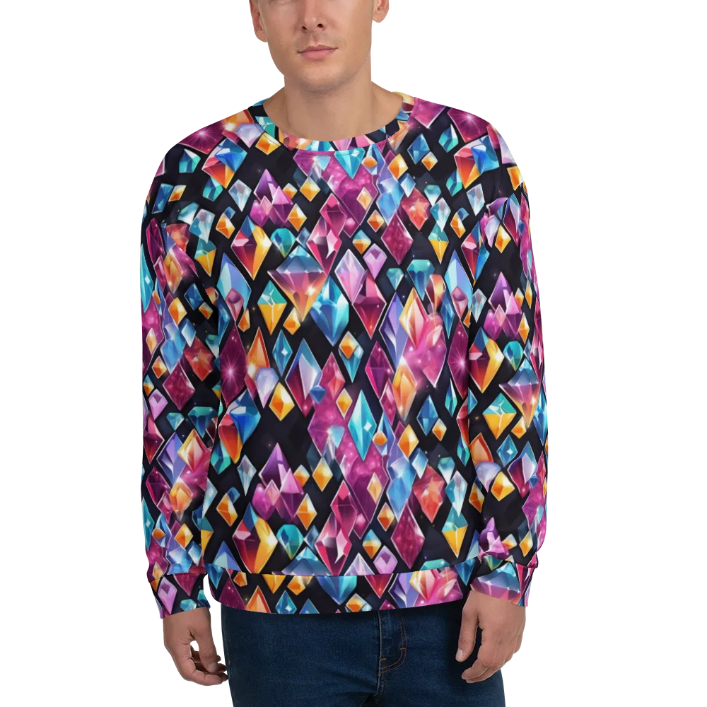 Prismatic Midnight on Sweatshirt — Front
