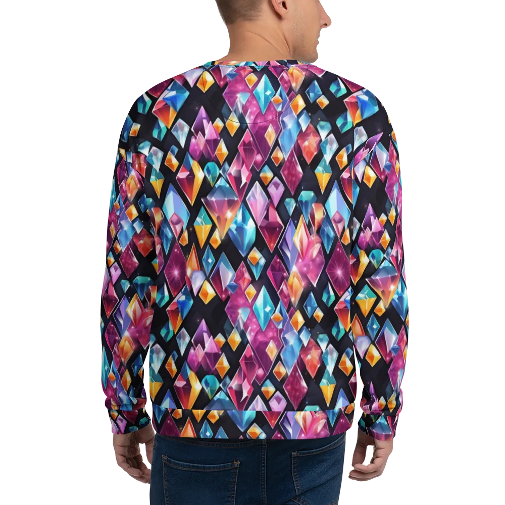 Prismatic Midnight on Sweatshirt — Back