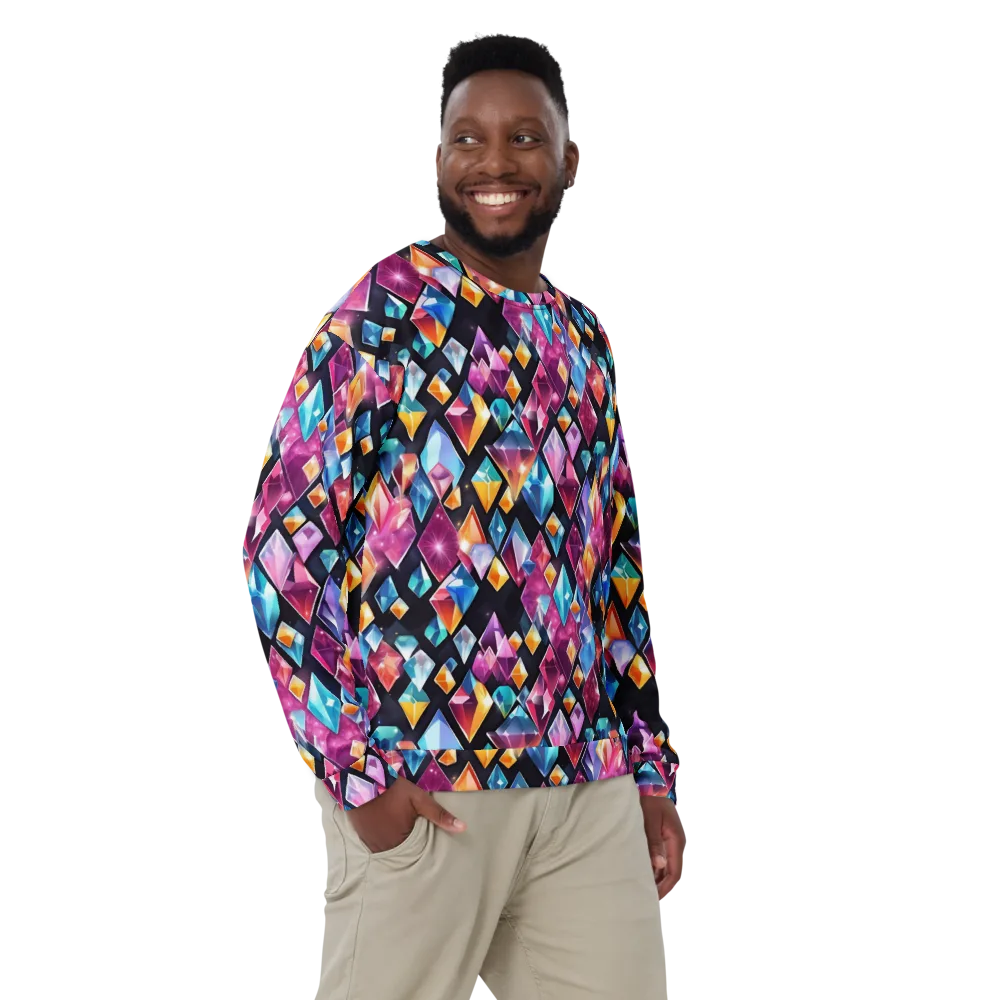 Prismatic Midnight on Sweatshirt — Front