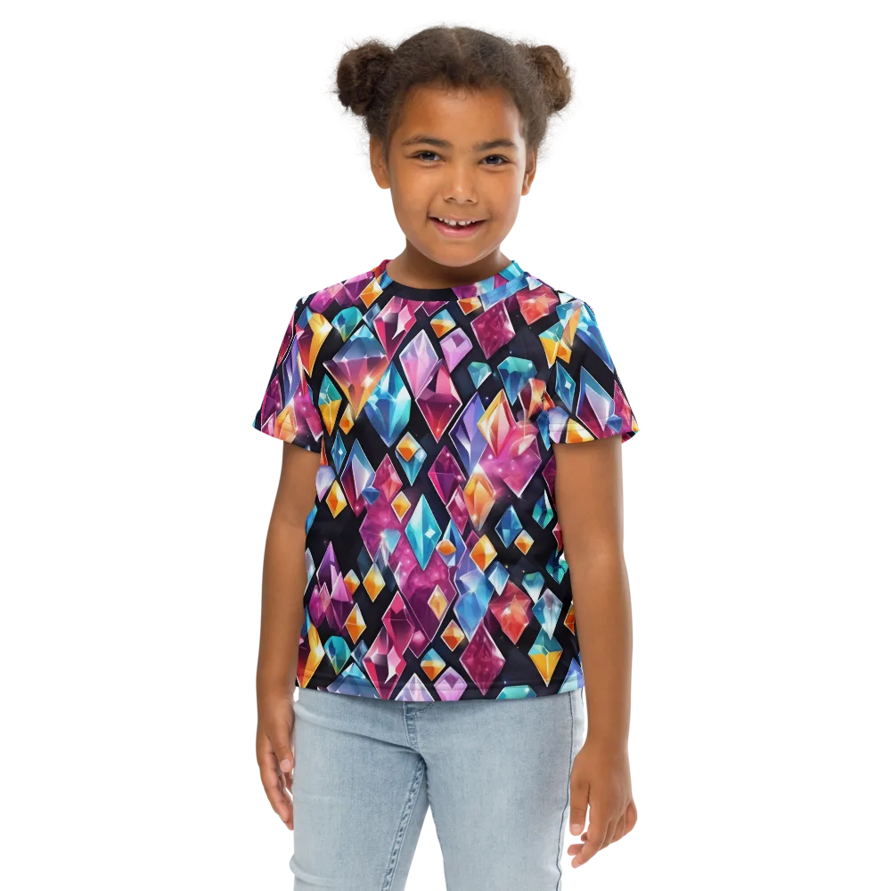 Prismatic Midnight on Kids Crew Neck T-Shirt — Front