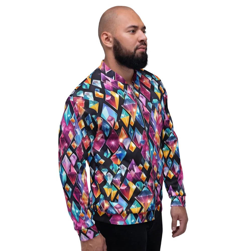 Prismatic Midnight on Bomber Jacket — Right