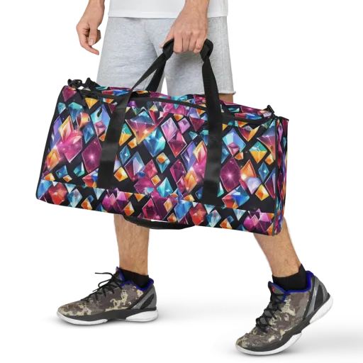 Prismatic Midnight on a Duffle Bag