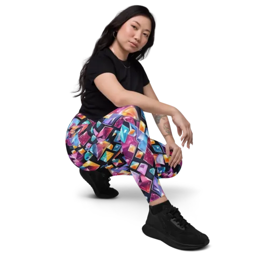 Prismatic Midnight on a Leggings with Pockets