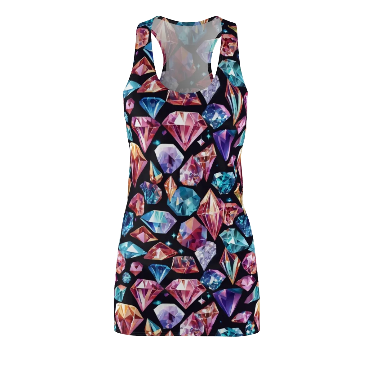 Midnight Carats on Racerback Dress — Front