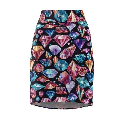 Midnight Carats on a Pencil Skirt