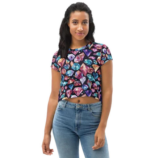 Midnight Carats on a Crop Tee
