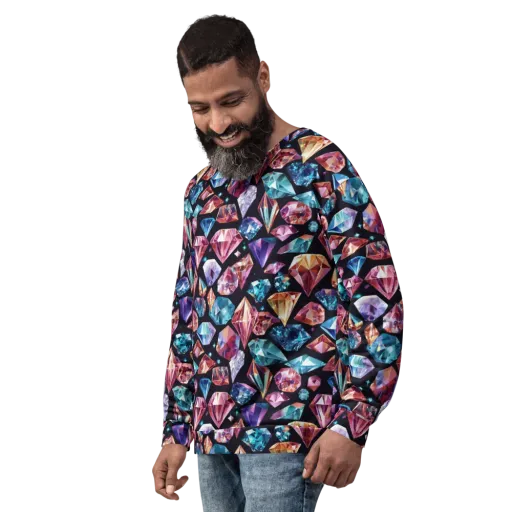 Midnight Carats on a Sweatshirt