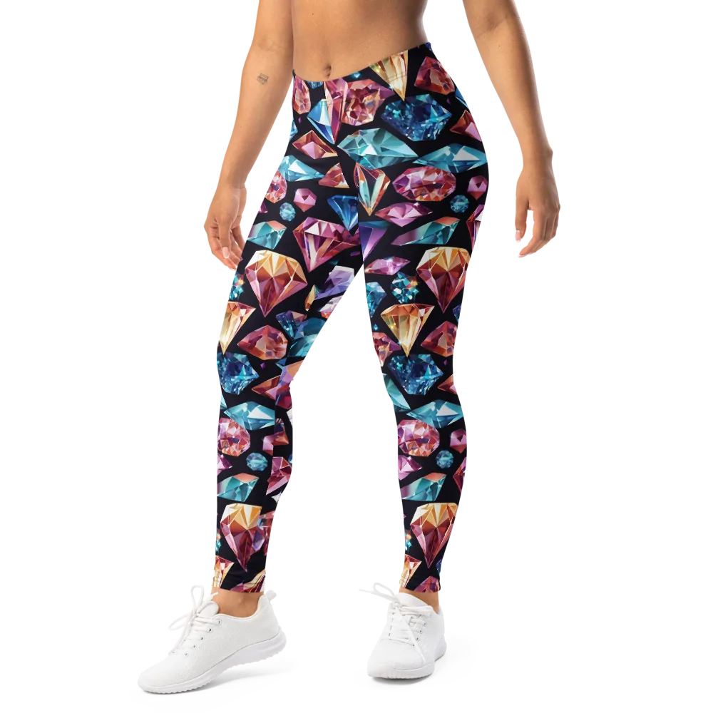 Midnight Carats on Leggings — Left Front
