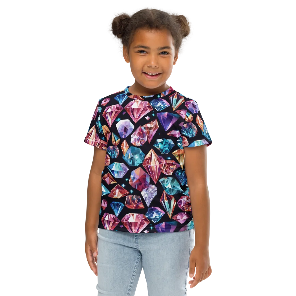 Midnight Carats on Kids Crew Neck T-Shirt — Front
